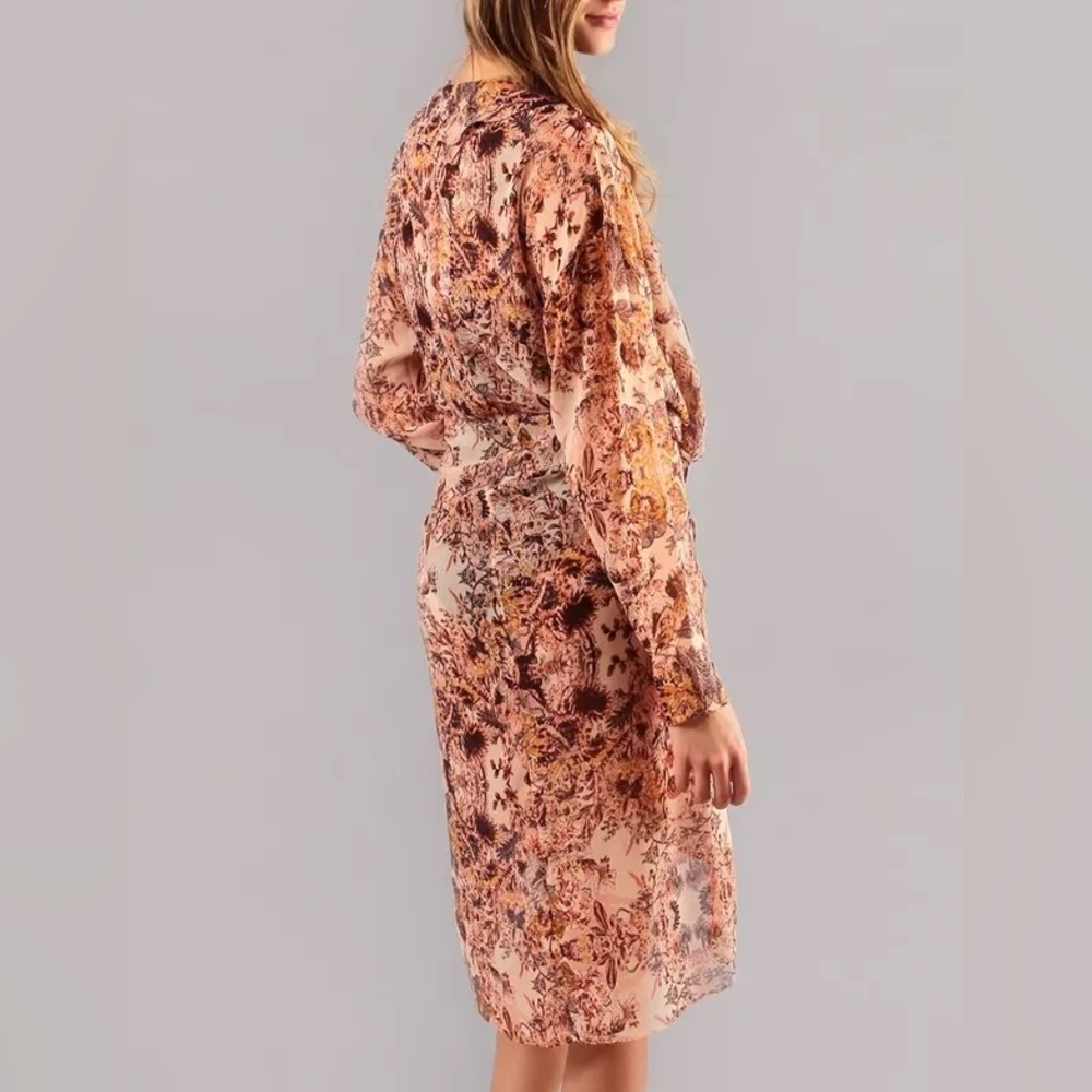 BCBGeneration Sheer Floral Kaftan Cover Up - Picture 2 of 8